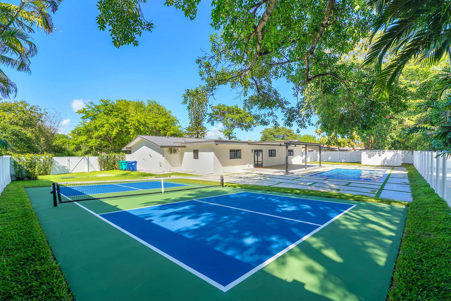 Private pickleball court